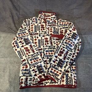 Men’s Small Patagonia Synchilla Snap-T Wandering Woods Pumice Fleece Pullover